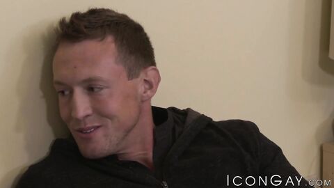 Very cute Troy Accola bends down to get pierced in the ass by Pierce Hartman