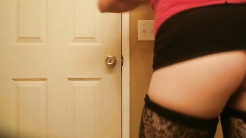 Femboy Twink Strips and Shows Off