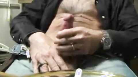 Bearded Daddy Strokes Solo