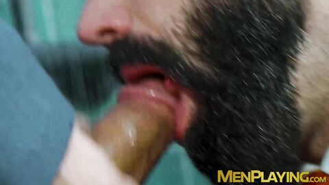 Wet and rough anal fucking suited Dani Robles and Hairy Wolf