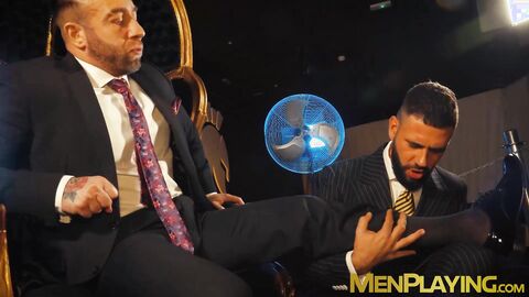 Lustful Excelsior worships shoes before getting banged by suited Manuel Scalco