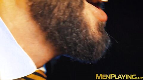 Lustful Excelsior worships shoes before getting banged by suited Manuel Scalco