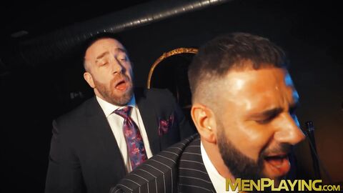 Lustful Excelsior worships shoes before getting banged by suited Manuel Scalco