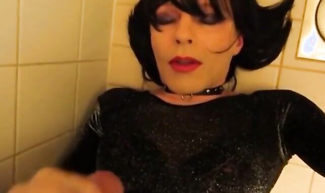 Self-Facial Crossdresser Amateur Anal Bukkake