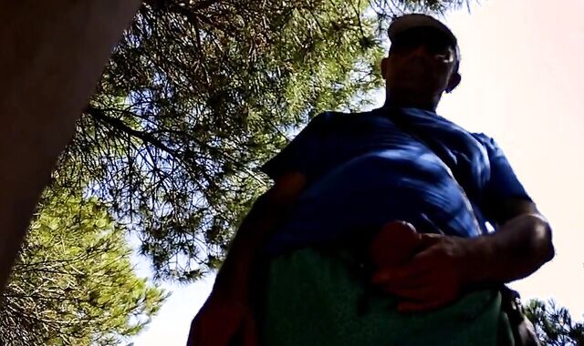 Daddy's Big Cock Outdoors