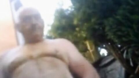 Grandpa's Yard Handjob