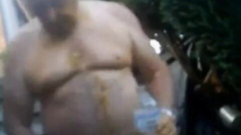 Grandpa's Yard Handjob