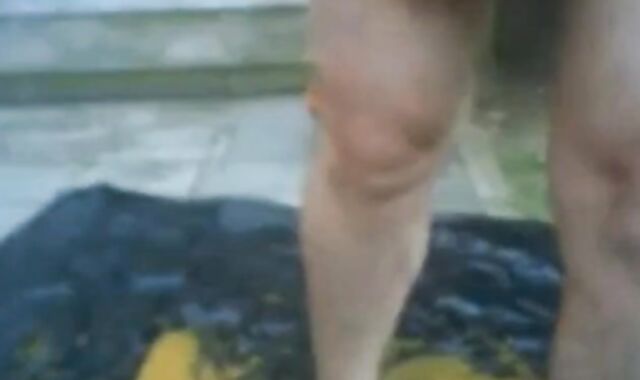 Grandpa's Yard Handjob
