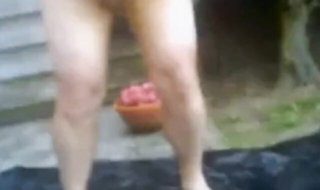 Grandpa's Yard Handjob