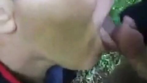 Outdoor Fun: Blowjob and Cum with a Sexy Man