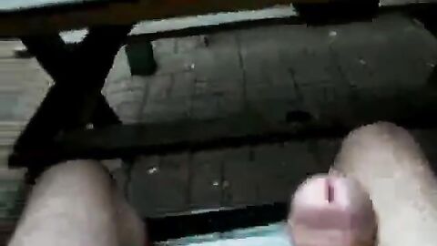 Big Cock Self-Suck Outdoors