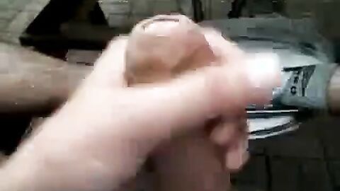 Big Cock Self-Suck Outdoors