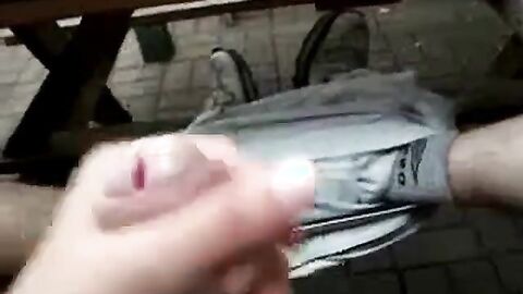 Big Cock Self-Suck Outdoors