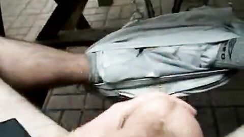Big Cock Self-Suck Outdoors