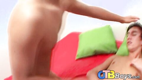 Smooth Latino fucked missionary after passionate blowjob