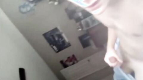 Smooth Twink Films Himself Masturbating