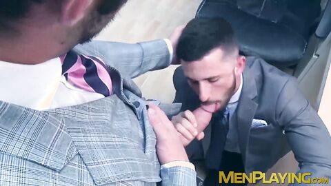 Horny Mike De Marko had his cock jerks while getting ass fucked by Sunny Colucci