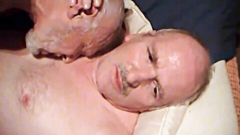Old Daddies' Interracial Handjob Session