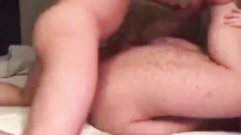 Fat Bear Gets Bred by Bareback Amateur