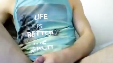 Big-Cock Romanian Guy's Solo Webcam Session