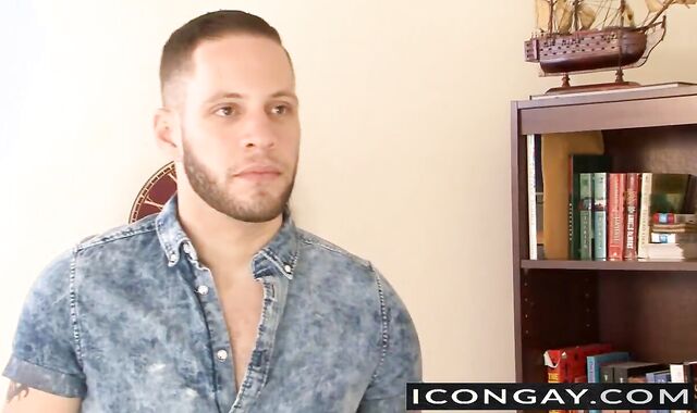 Lonely Dirk urges muscled Dirk for a blowjob and anal fuck