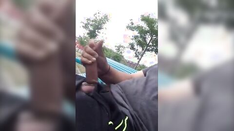 Public Masturbation Caught on Tape