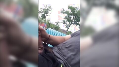 Public Masturbation Caught on Tape