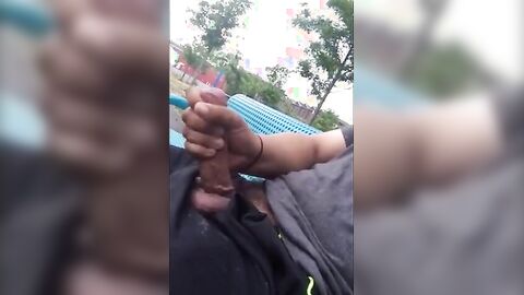 Public Masturbation Caught on Tape
