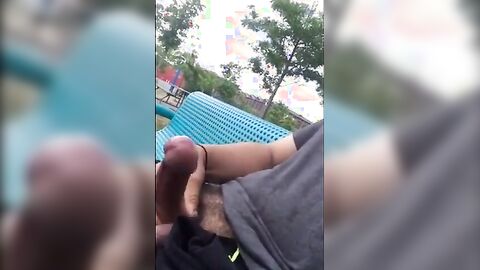 Public Masturbation Caught on Tape