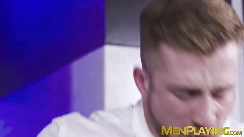 Sexy Olivier Robert jerked his cock while getting ass pumped by hot Manuel Skye