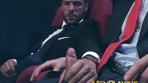 Hardcore Take Turn Anal Fucking In The Cinema By Suited Denis Vega And Ivan Gregory