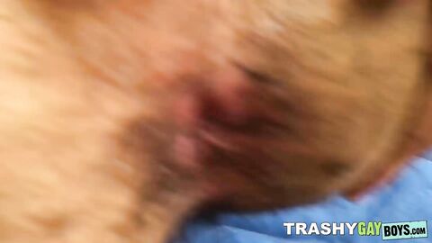 Horny dude Trento Ducati wildly ate my huge meat before sliding it in his asshole