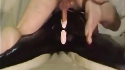 Daddy Plays with Inflatable Doll and Cums Inside