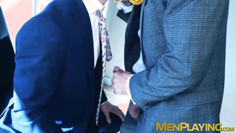 Hottie Craig Marks took a massive cock after kissing his boss Manuel Skye