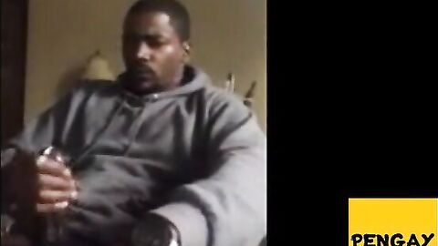Thick Black Cock Masturbating to a Huge Orgasm