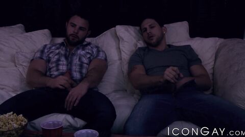 Athletic dudes Roman Todd and Nick Sterling had a moment of intimate fucking
