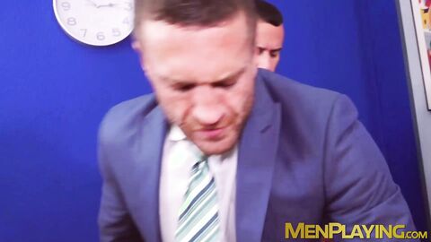 Horny Emir Boscatto bent over for deep anal fucking by his boss Gustavo Cruz
