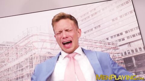Hunky Ethan Chase fingered and rammed the smooth hole of sexy Sir Peter