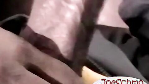 Nervous Isaac gets comfortable wanking off his BBC