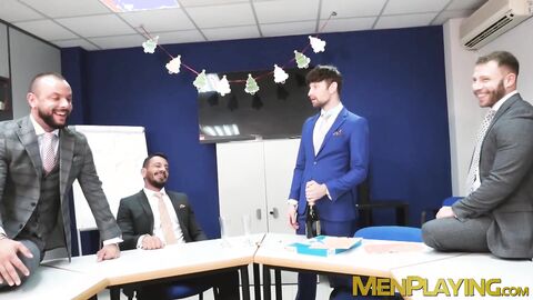 Sexy Drew Dixon took the massive cock of hot Sir Peter in a foursome