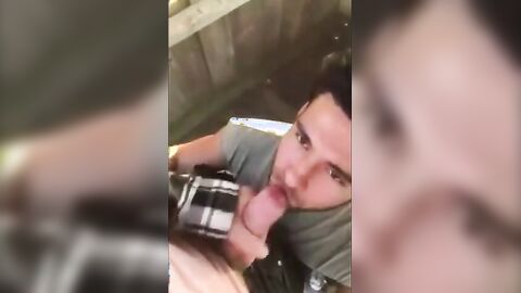 Cute Latin Hunk Sucks Big Cock and Eats Cum