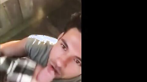 Cute Latin Hunk Sucks Big Cock and Eats Cum