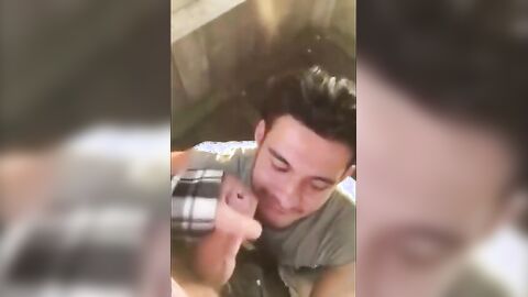 Cute Latin Hunk Sucks Big Cock and Eats Cum