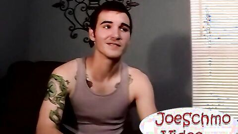 Straight Inked boy grants GFs wish he mouthfucks a gay dude