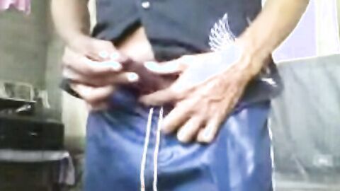 Asian Guy from Sri Lanka Strips and Masturbates on Cam