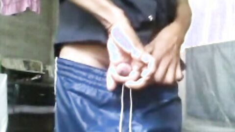 Asian Guy from Sri Lanka Strips and Masturbates on Cam