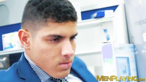 Hottie Bastian Karim took a wild ass pounding by bearded Diego Reyes