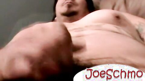 Big muscular hunk jerks off his enormous cock