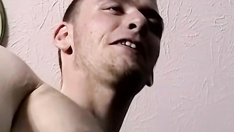 Interracial blowjob from three hunky guys
