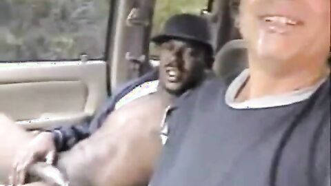 Outdoor Interracial Blowjob with a Big Cock